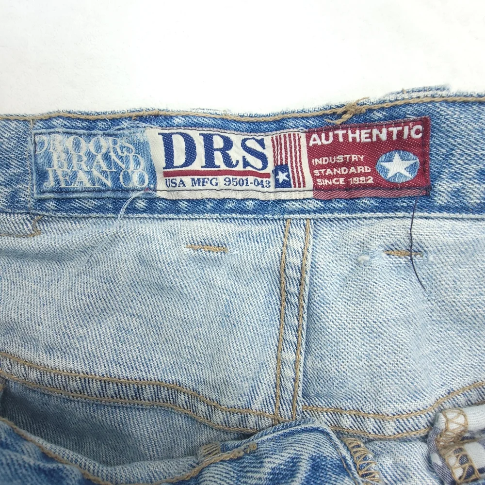 Vintage 90s Droors Clothing Button Fly Denim Pants Baggy DC USA 38x32